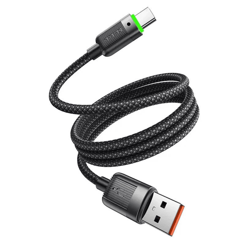 McDodo - USB-A to USB-C Magnetic Self Winding Cable, Fast Charging,1.2m, Schwarz – 2