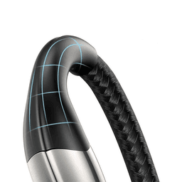 Baseus - Baseus Horizontal Data Cable with Downy Lamplight 1M noir – Bild 3