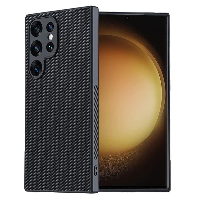 Xiaomi Mi 15 Ultra - Robustes TPU-Case mit Carbon-Optik, Schwarz