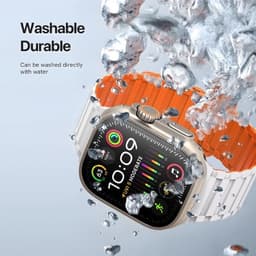Apple Watch - DUX KJ Version Strap (42-49mm) Weiss-Orange – Bild 2