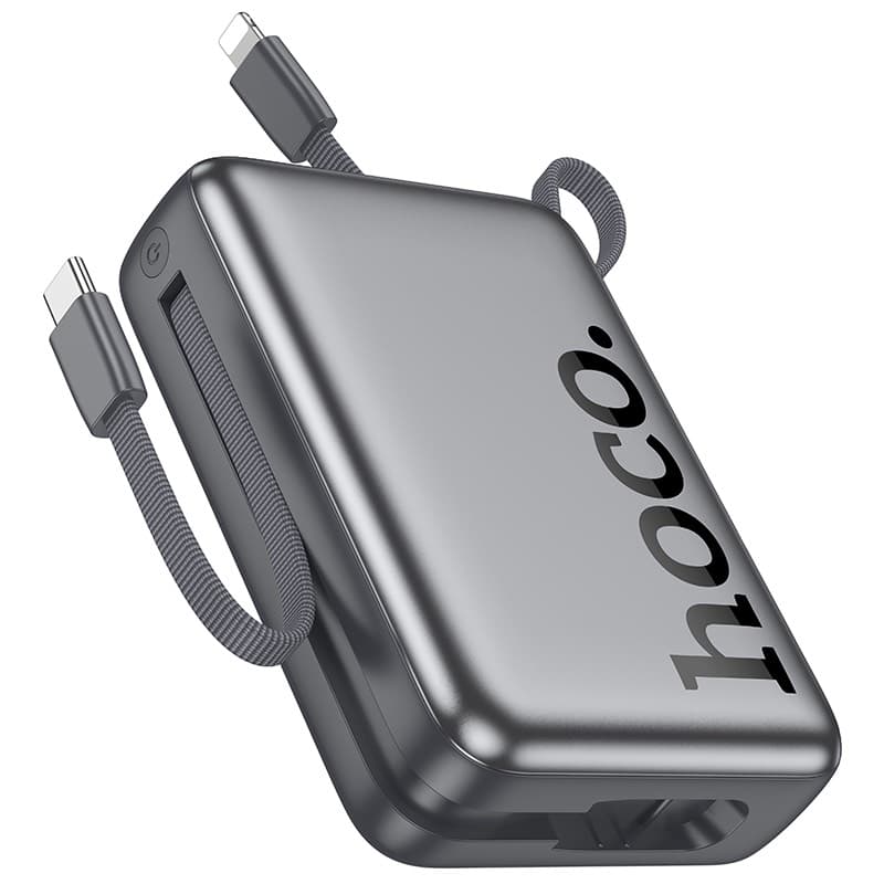 Hoco Q39 Eminente 22,5W + PD20W Powerbank con cavo, 20000mAh, grigio scuro – 2