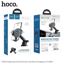 Hoco CA60 Aspiring infrared sensor wireless charging car holder, schwarz – Bild 10