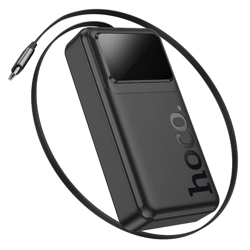 Hoco Q41 Powerbank 20000mAh con cavo telescopico (1xUSB-C) e display, 22,5W+PD20W, nero – 3