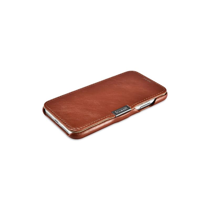 iPhone Xs max - iCarer Serie Vintage Custodia Flip ad apertura laterale marrone RI904-BN – 2
