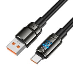 Hoco - U143 USB-C cable 1.2m fast charging data cable, black – Bild 8