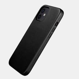 iPhone 12 mini - iCarer - Étui arrière en cuir avec logo, noir (WMI1215-BK) – Bild 3