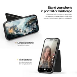 Dux Ducis - iPhone 16 - Supporto Rafi II con MagSafe, blocco RFID, supporto verticale, nero – Bild 7