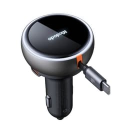 McDodo - Caricabatterie da auto FreeGo 80W con cavo retrattile, nero – Bild 5