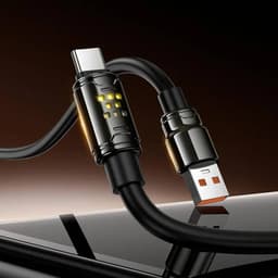 Hoco - U143 USB-C cable 1.2m fast charging data cable, black – Bild 6