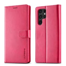 Samsung S9 - Etui portefeuille LC.IMEEKE avec 3 emplacements pour cartes & fermeture magnétique, rose – Bild 1