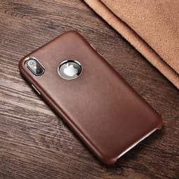 iPhone X/XS - Luxury genuine leather Xoomz XYPIX003-BN, dark brown – Bild 2