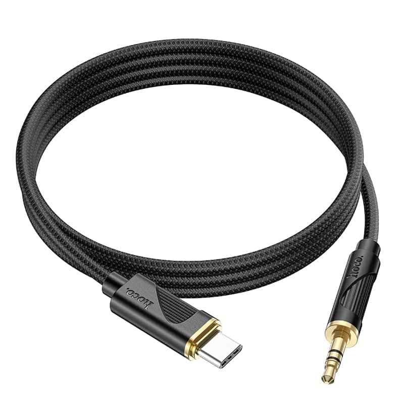 Hoco UPA30 Digital Audio / AUX Umwandlungskabel auf Typ-C, Schwarz – 2