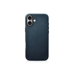 iPhone 16 - iCarer Olio di cera Premium in vera pelle con Magsafe Backcover verde scuro (WMI16240701-BU) – Bild 3