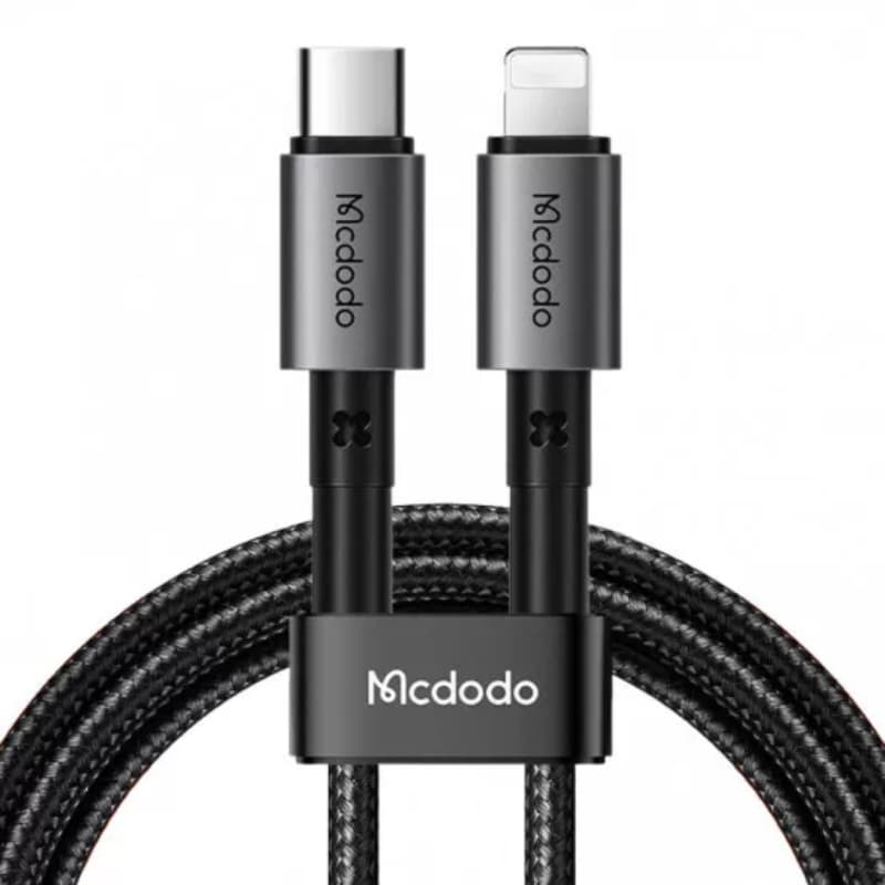 McDodo - Lightning to USB-C, Charging and Data Sync, 1.2m, noir – 2