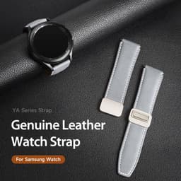 Galaxy Watch - DUX Gadget Series strap made of genuine leather (20mm), YA version gray – Bild 5