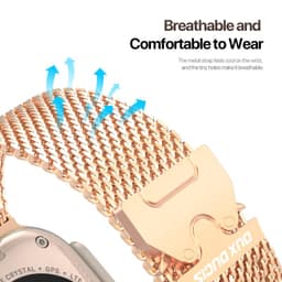 Apple Watch - Cinturino DUX Milanese Air - 38mm/40mm/41mm/42mm(10.Gen), oro rosa – Bild 7
