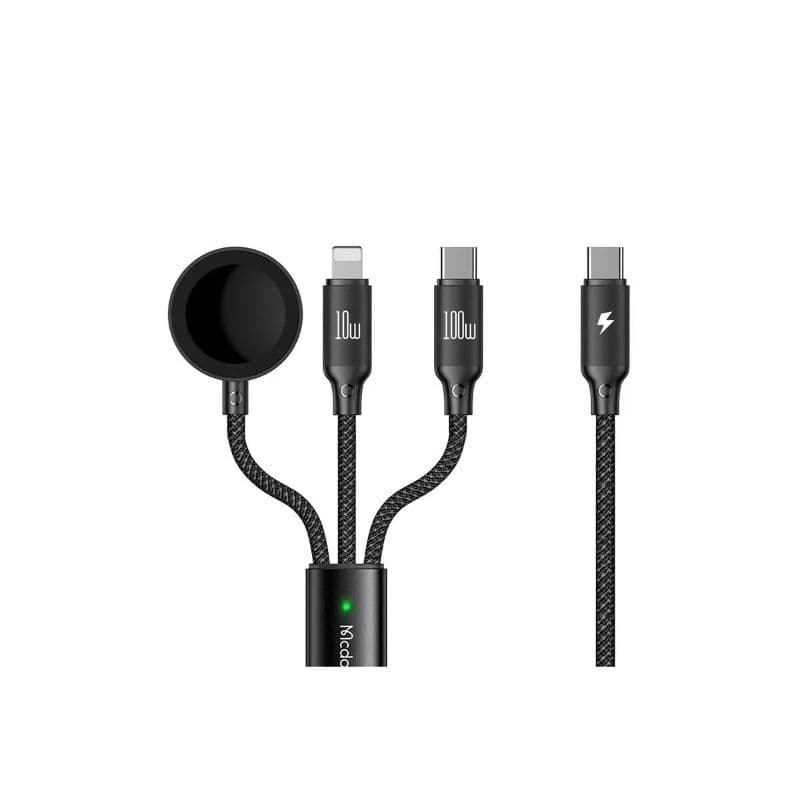 McDodo - L + C + Wireles Charger for Apple Watch, 100W. Schwarz