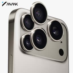 ANANK iPhone 17 Pro / 17 Pro Max - rear camera armored glass - 99AR+ Corning glass, dual lens protection, grey – Bild 1