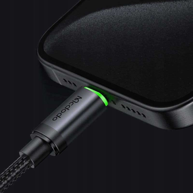 McDodo - USB-C to USB-C Charging Light, 60W, 3m, Schwarz – 3
