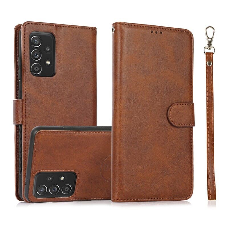 Samsung Galaxy S22 Plus - Magnetic 2in1 Flipcase Marron