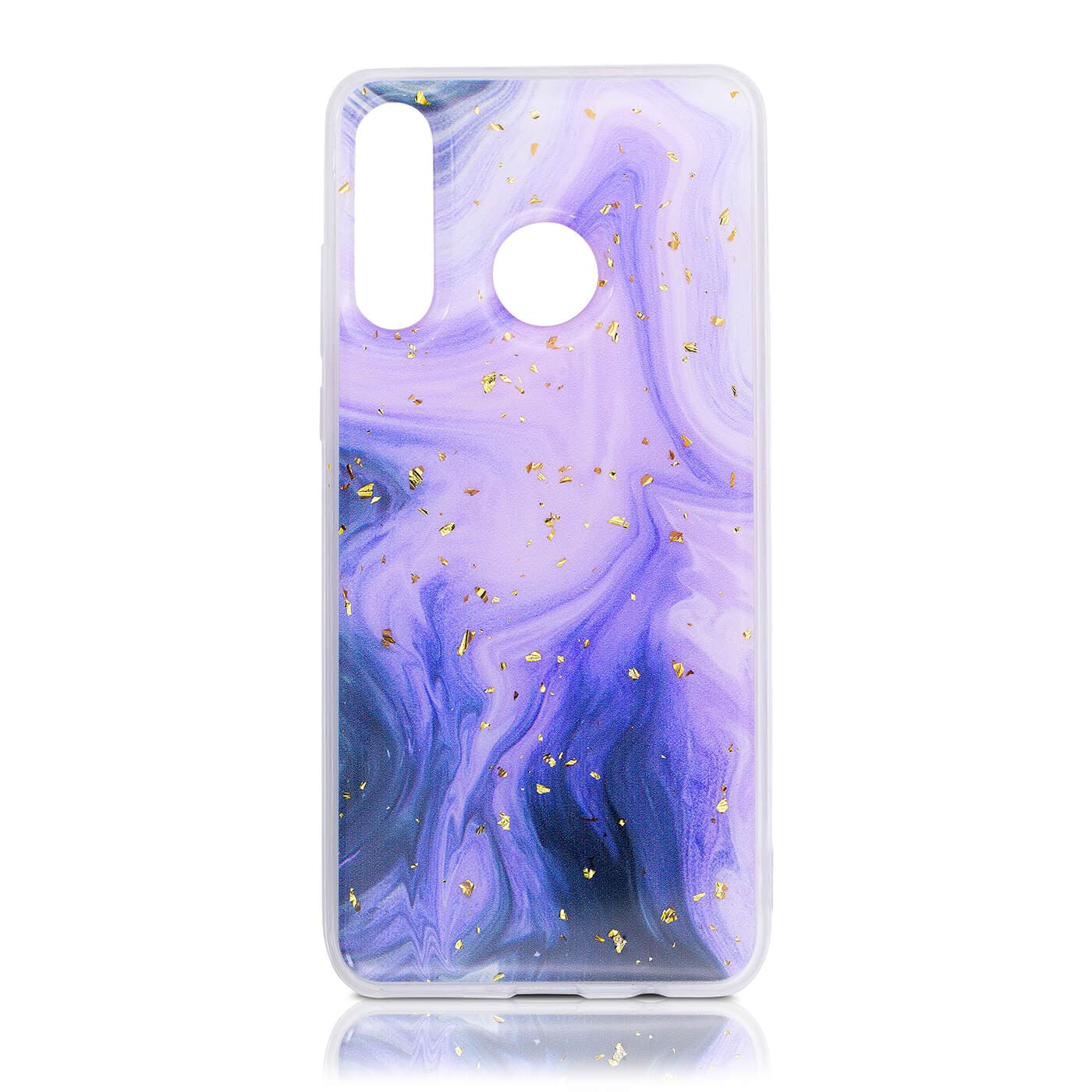Huawei P30 Lite - Purple Wave & Gold flakes
