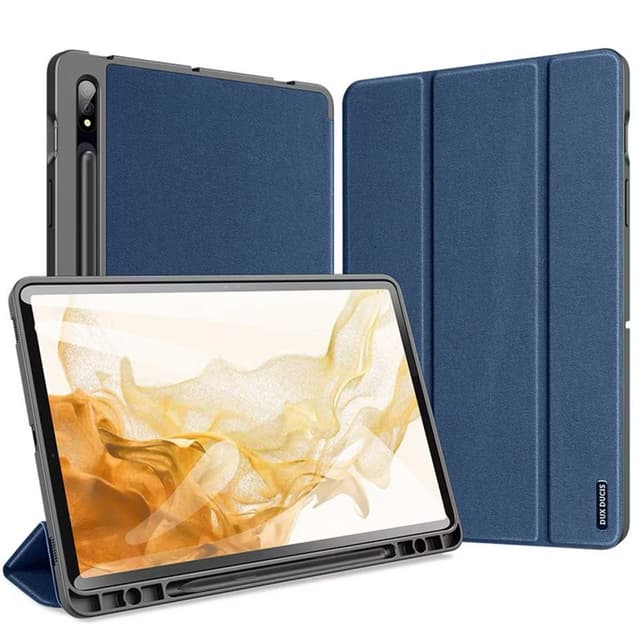 Samsung Galaxy Tab A9 / A11 8.7" - Dux Ducis Domo Series, aufstellbares Flip-Etui, Blau