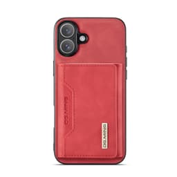 iPhone 7/8/SE 2020/SE 2022 - DG.MING Etui, Leder-Optik, Kartenfach & Magnetverschluss, Rot – Bild 7