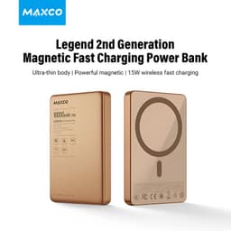 Maxco MP38 - Powerbank 5000mAh, MagSafe kompatibel, ultraslim, leicht und tragbar, bronze – Bild 2