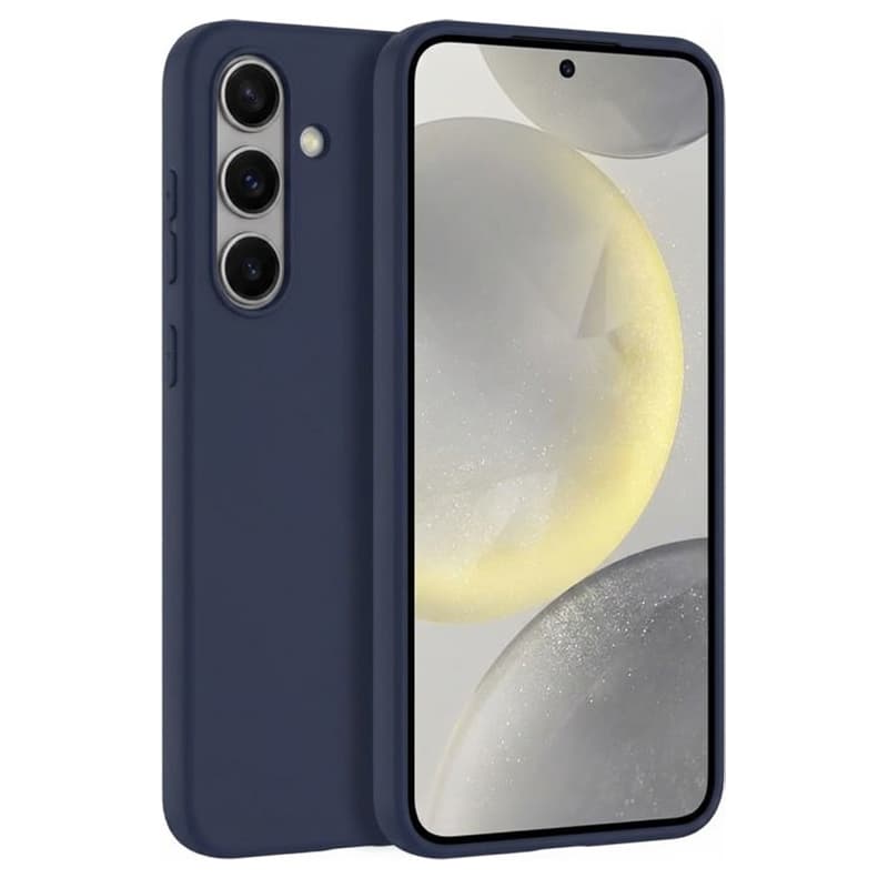 Samsung Galaxy A36 - Custodia a membrana in silicone X-Level, blu scuro