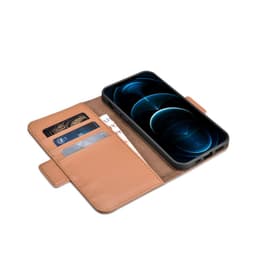 iPhone 12 Pro Max - iCarer WMI1214 Etui portefeuille en cuir véritable 2 en 1 avec bloqueur RFID, noir – Bild 5