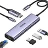 Ugreen – USB-C Hub 6-in-1 mit HDMI, LAN & PD (CM512 / 15598), grau/schwarz