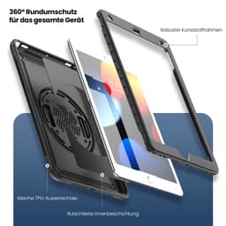 iPad 10.2” (iPad 7/8/9) - RPD - HEX-S FE, Rugged TPU Case mit Handstrap, schwarz – Bild 3