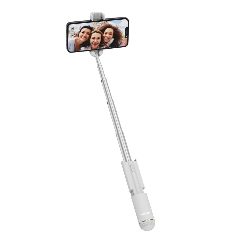 Rixus - Mini bastone selfie senza fili (RXSF30A) - Bianco