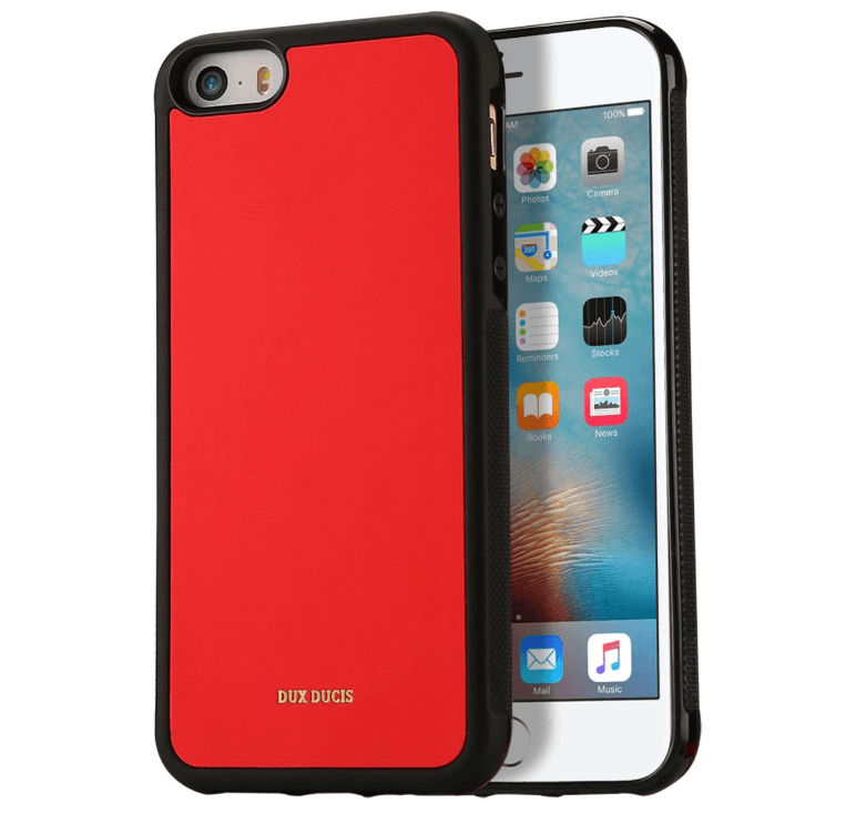 iPhone 5/5s/SE - Dux Ducis Pocard series rot