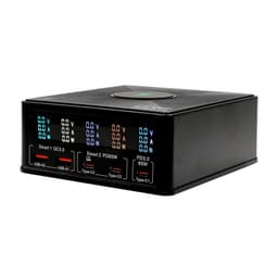 160W Multicharger Modell 868H, schwarz - 2 x USB-A / 3 x USB-C – Bild 1