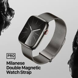 Apple Watch - Cinturino DUX Milanese Versione Pro - 42mm/44mm/45mm/46mm(10.Gen)/49mm, Grigio scuro – Bild 7