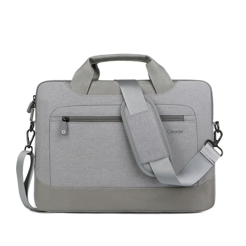 Okade T62 Macbook / laptop bag 13.3-14 inch - padded, shoulder strap, gray