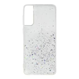 Samsung S21 plus bling argento stelle custodia trasparente – Bild 1
