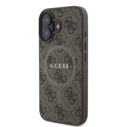 iPhone 16 Plus Guess MagSafe BackCase Braun – Bild 3