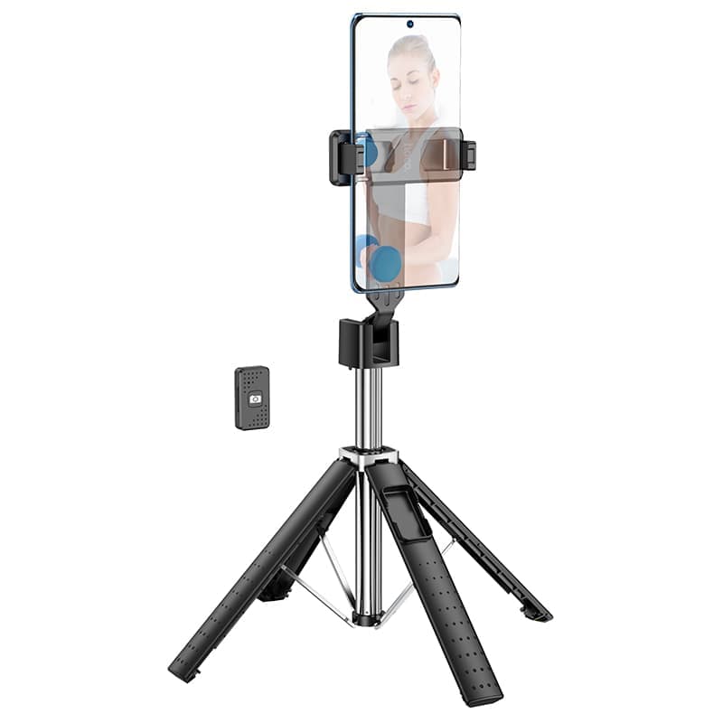 Bastone per selfie wireless Hoco K18 / supporto a 4 gambe con telecomando – 2