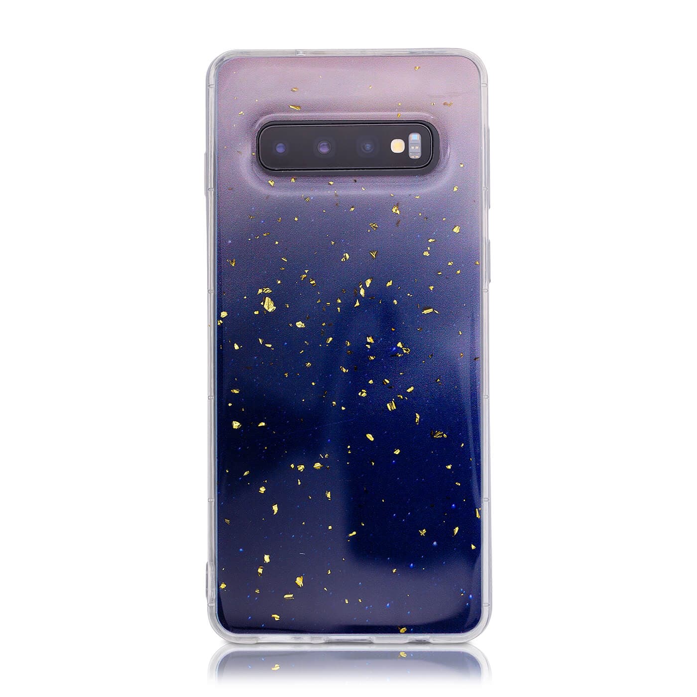 Samsung S10 Sky & Gold flakes