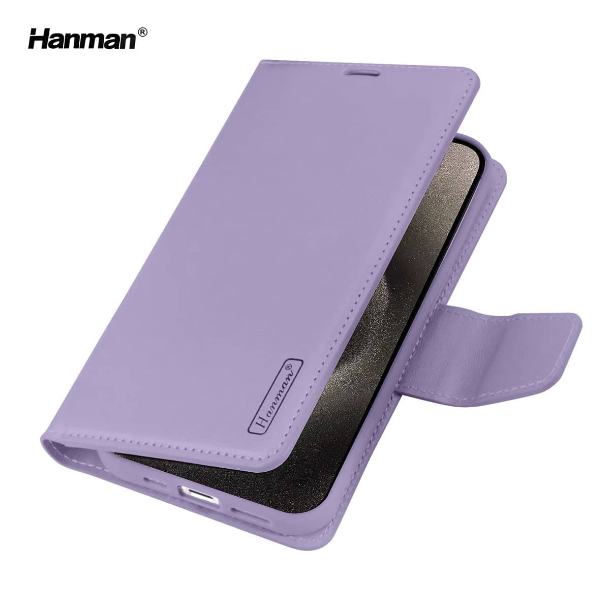 Apple iPhone 17 - Hanman Mill Flip Case mit 3 Kartenfächern, Lila – 2