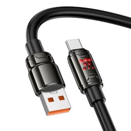 Hoco - U143 USB-C cable 1.2m fast charging data cable, black – Bild 7