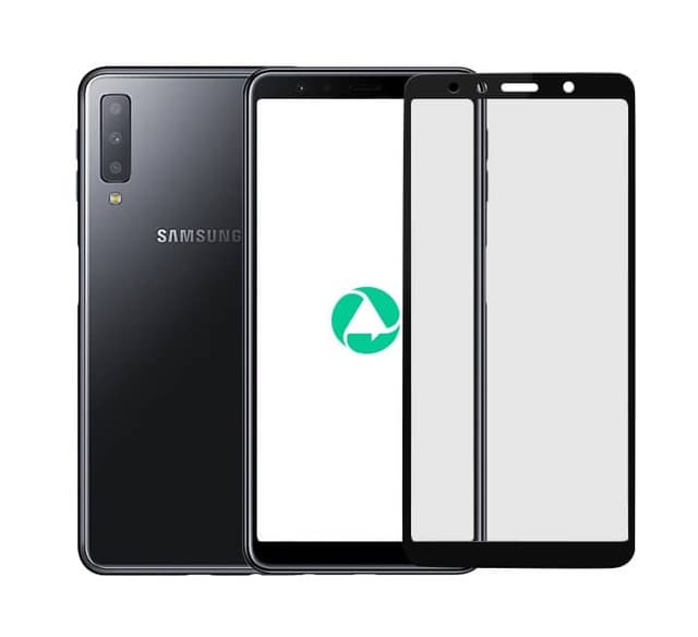 Samsung Galaxy A7 2018 - Vetro temperato / vetro blindato - 3D