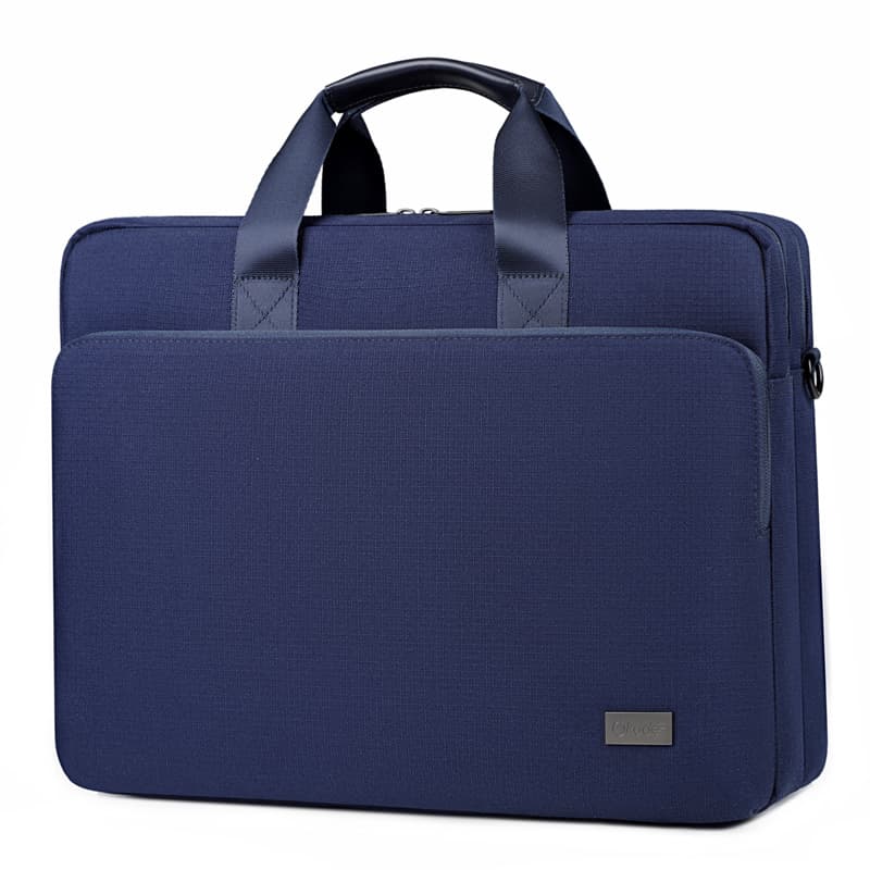 Okade - MacBook / Laptop Bag, 15.6-16 inch - Padded Notebook Sleeve + Shoulder Strap, Dark Blue – 2