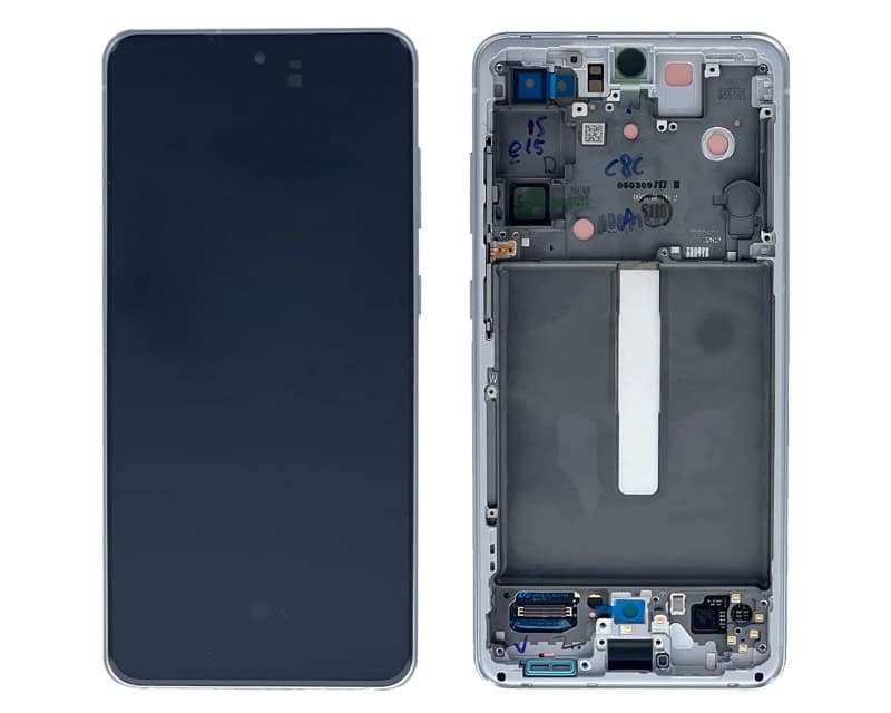 Samsung Galaxy S21 FE vetro frontale / LCD bianco, nuovo, originale SMG990B – 2