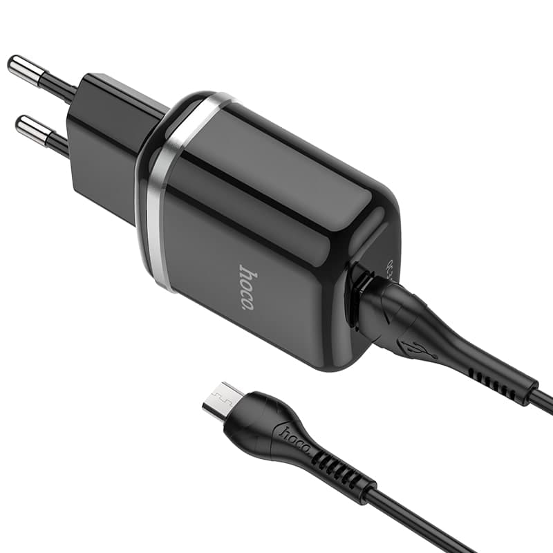 HOCO Set di caricabatterie QC3.0 a porta singola con cavo micro-USB (N3) – 3