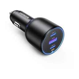 Ugreen – 130W Schnellladegerät Auto 2x USB-C + USB-A (CD293 / 90413), schwarz – Bild 1
