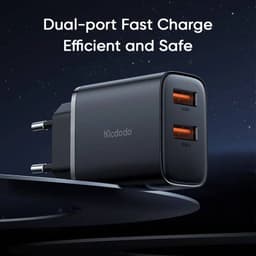 Mcdodo - Caricabatterie da parete (2x USB-A), 12W, nero – Bild 2