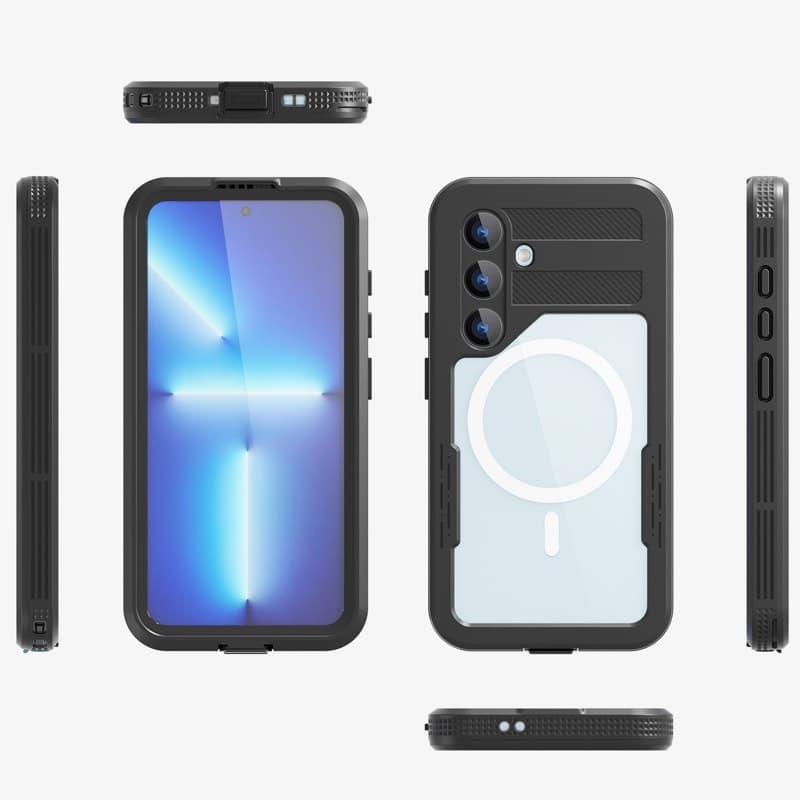 Samsung Galaxy S24 Plus - Redpepper IP68 Mars Series Custodia impermeabile per esterni con MagSafe, nero – 2